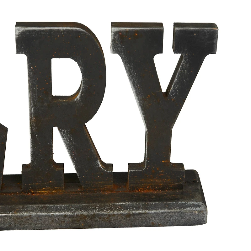 23" Black Wood Industrial Bakery Tabletop Sign