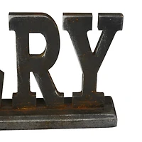 23" Black Wood Industrial Bakery Tabletop Sign