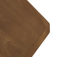 47.25" Brown Wooden Living Room Console Table with Rope Wrapped Frame