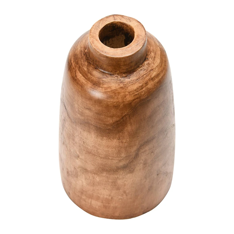 Hello Honey® 14.5" Brown Paulownia Wood Vase