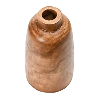 Hello Honey® 14.5" Brown Paulownia Wood Vase