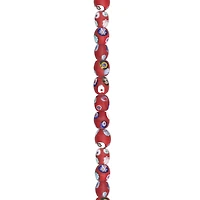 Red Millefiori Oval Beads by Bead Landing®