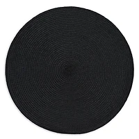 DII® Black Round Placemats, 6ct.