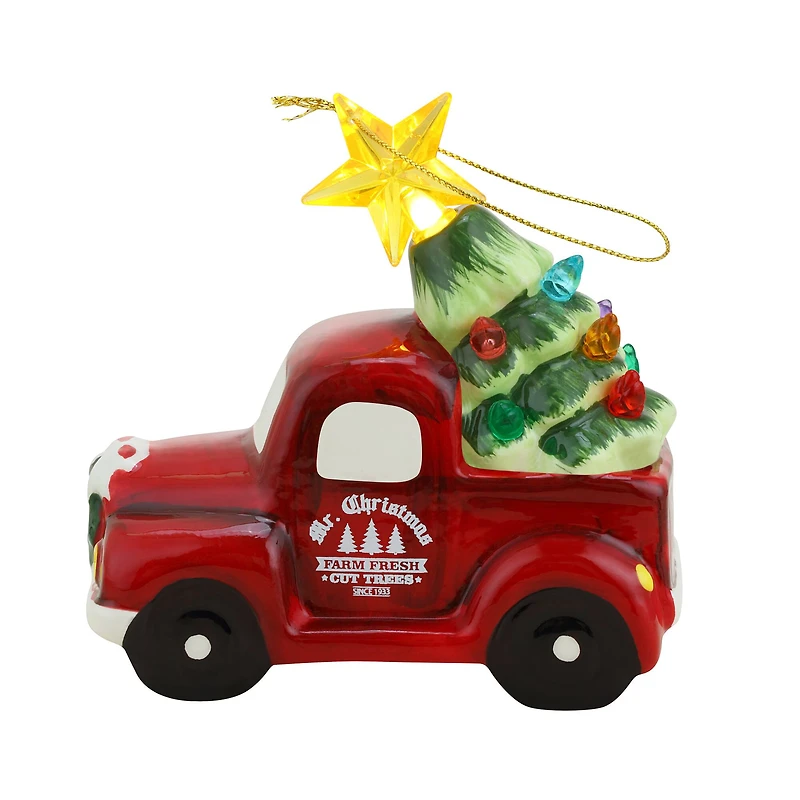 2ct. Ceramic Retro Vehicle Ornaments