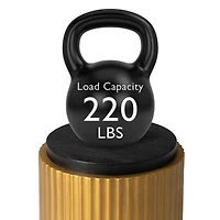 Glitzhome® 17.5" Antique Gold Fluted Side Table