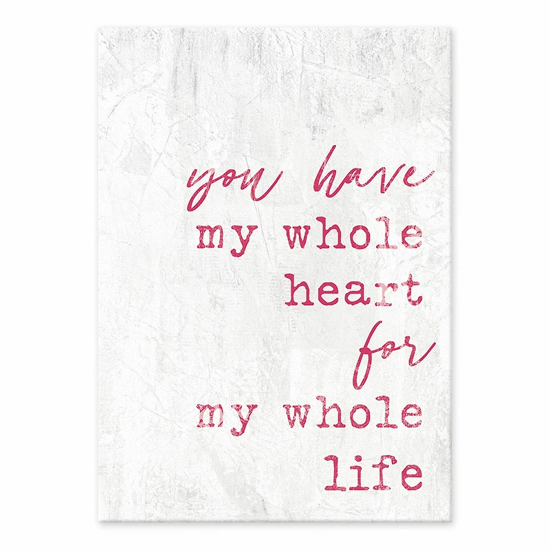 You Have My Heart Tabletop Canvas
