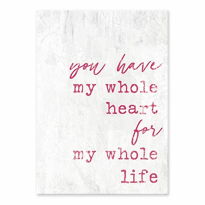 You Have My Heart Tabletop Canvas