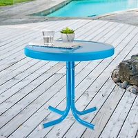 22" Outdoor Retro Tulip Side Table