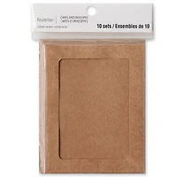 Kraft Frame Cards & Envelopes by Recollections™, 4.25" x 5.5"