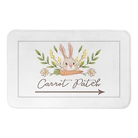 Bunny And Carrot Patch Bath Mat 34" x 21" Bath Mat