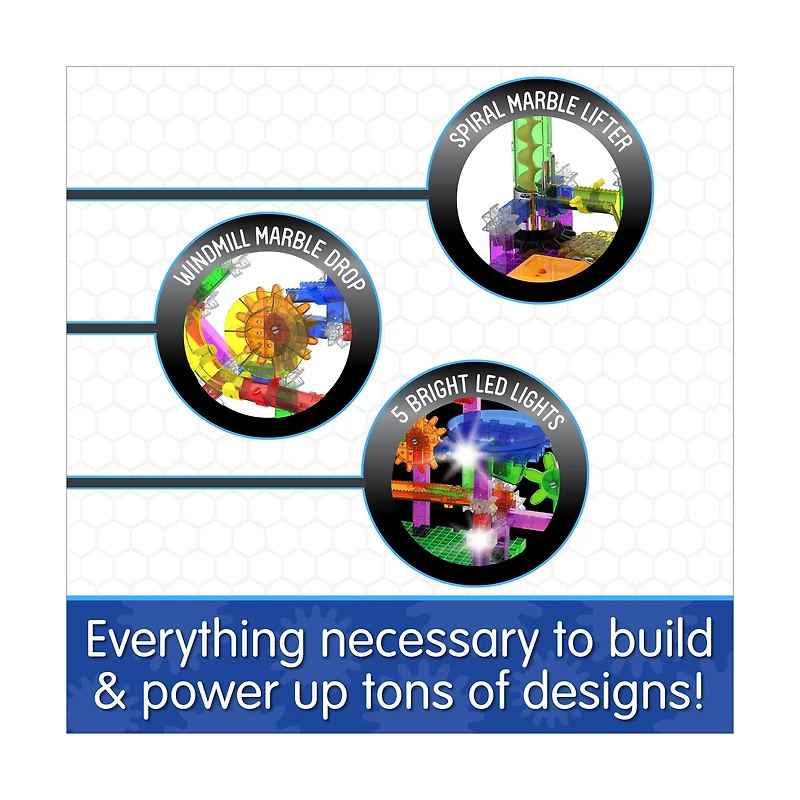 Techno Gears Marble Mania - Extreme Glo: 200+ Pcs