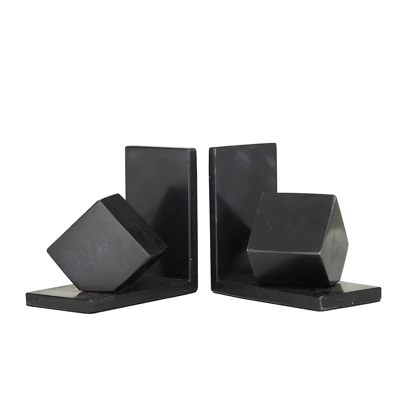 CosmoLiving by Cosmopolitan 6" Marble Orb Bookends Set