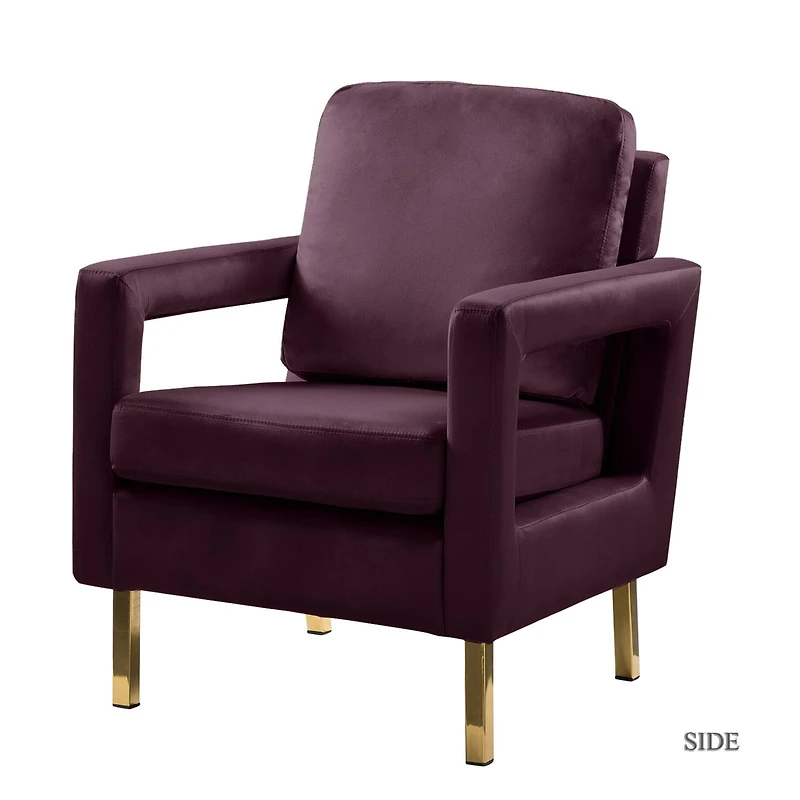 Karat Home Aleida Solid Wood Frame Armchair