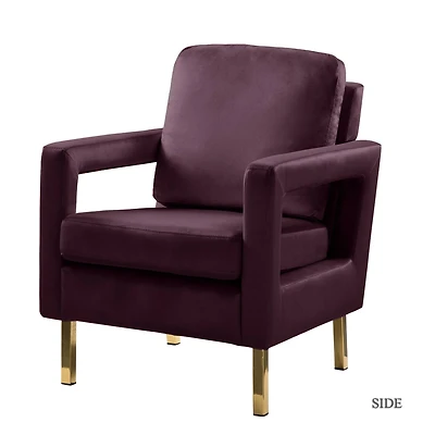 Karat Home Aleida Solid Wood Frame Armchair