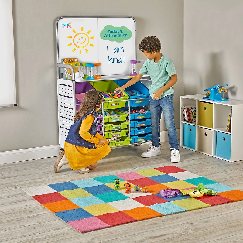 hand2mind 15-Drawer Social-Emotional Development School Resource Station
