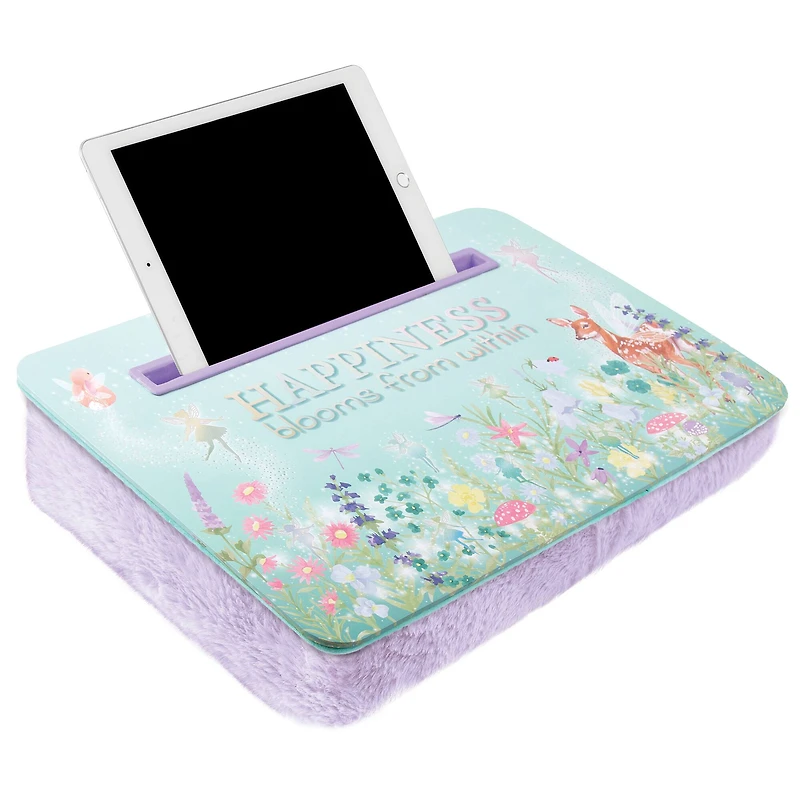 Make It Real™ 3C4G Green & Purple Fairy Garden Lap Desk