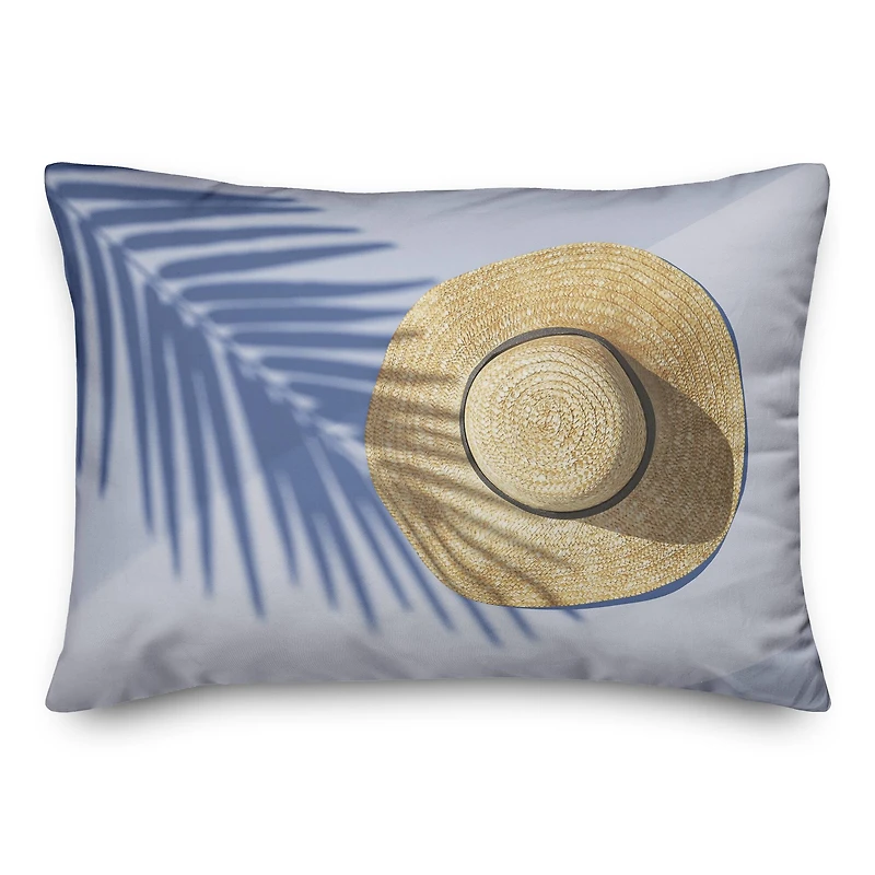 Sun Hat Scene Throw Pillow
