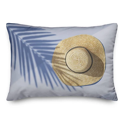 Sun Hat Scene Throw Pillow