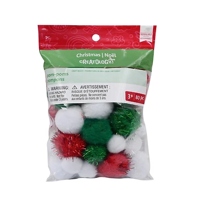 Traditional Christmas Pom Poms by Creatology™