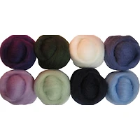 Wistyria Editions Hydrangeas Wool Roving Rolls, 2oz.