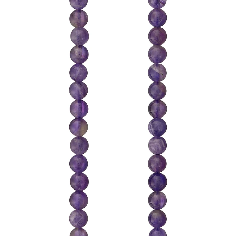 Purple Amethyst Round Beads, 6mm by Bead Landing™