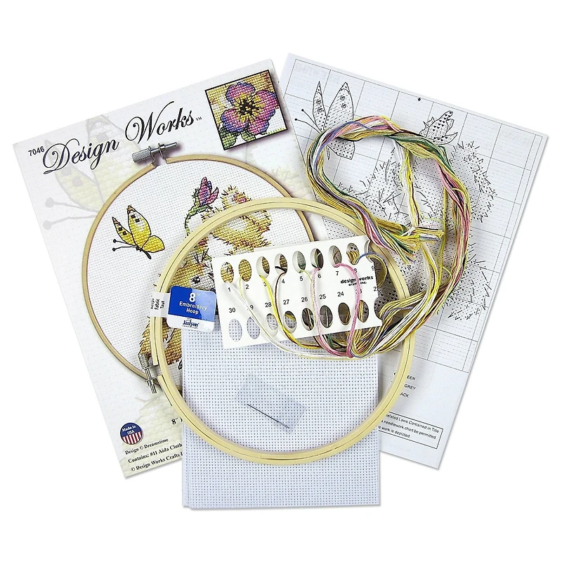 Design Works™ 8'' Round Bunny Counted Cross Stitch Kit