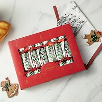 Glitzhome® 10" Christmas Holy Leaves Party Cracker with Gift Contents, 8ct.