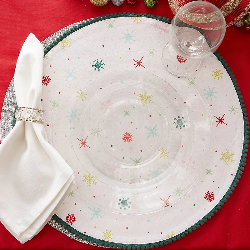 DII® Be Merry & Bright Embellished Placemats, 6ct.