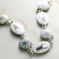 Rhodium Spider Print Metal Charms by Bead Landing™