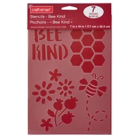 Bee Kind Stencils, 7" x 10" by Craft Smart®