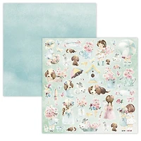 Studio Light Little Blossom Background Paper, 12" x 12"