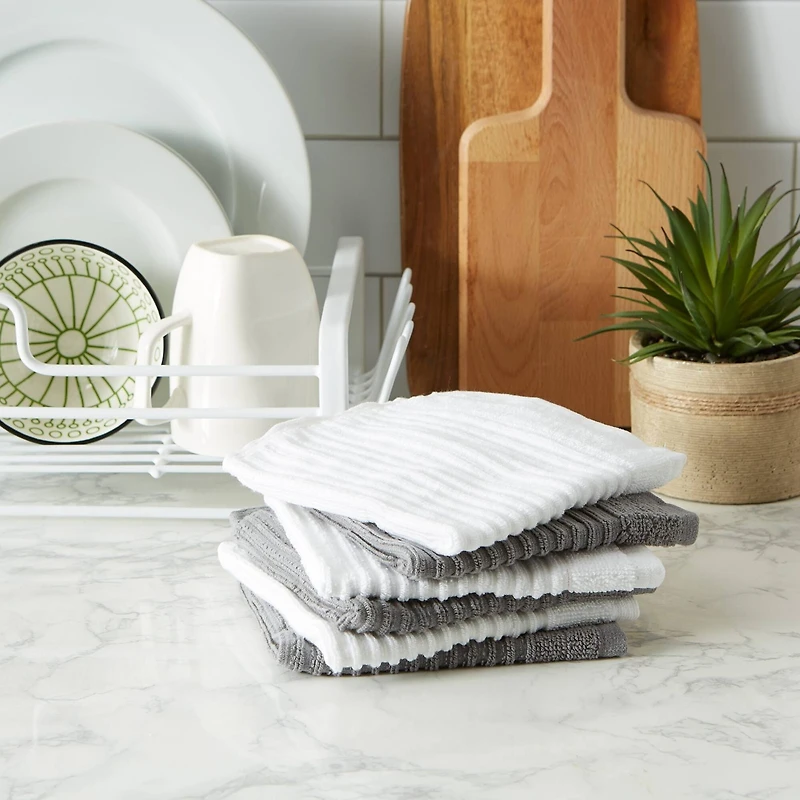 DII® Ribbed Terry Dishcloths