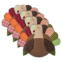 DII® Embroidered Turkey Placemat Set