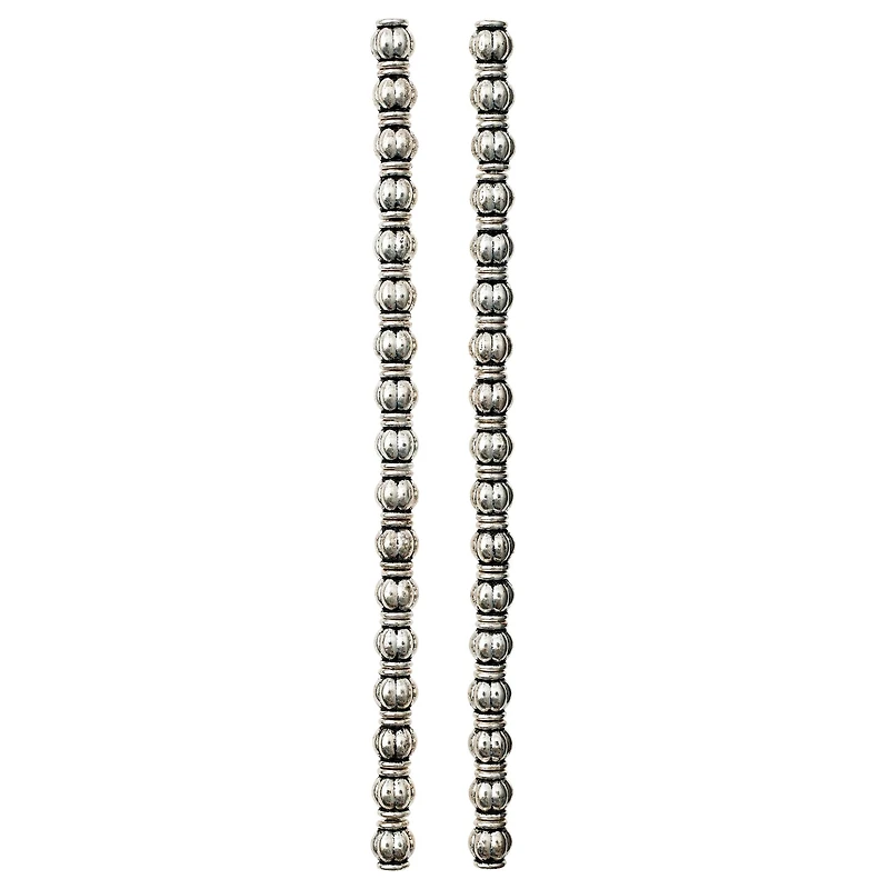 12 Pack: Sterling Silver Plated Beads, 6mm by Bead Landing™