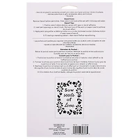 Sow Seeds of Love Stencil, 7" x 10" by Craft Smart®