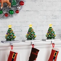 Green Tree Illuminated Stocking Hanger
