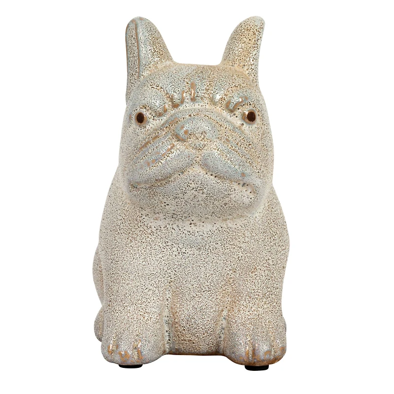 Hello Honey® 6.25" White Terra Cotta French Bulldog Figurine
