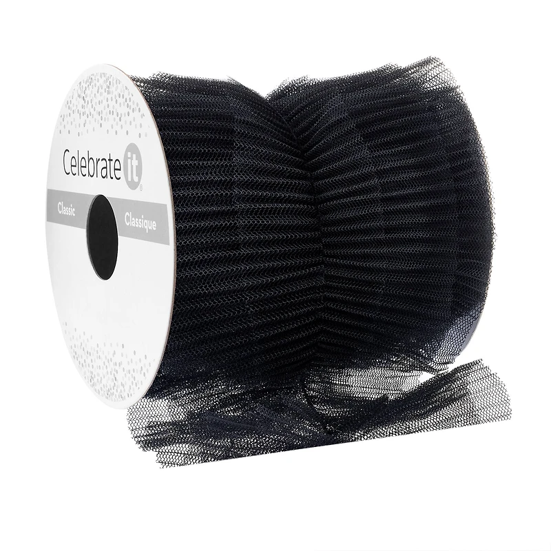 4" x 2yd. Layered Tulle Ribbon by Celebrate It® Classic