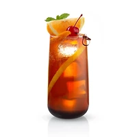 JoyJolt® 18.2oz. Black Swan Highball Glasses, 4ct.