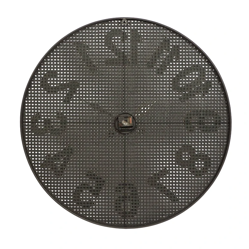 CosmoLiving by Cosmopolitan 32" Black Metal Industrial Wall Clock