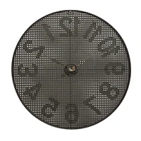 CosmoLiving by Cosmopolitan 32" Black Metal Industrial Wall Clock