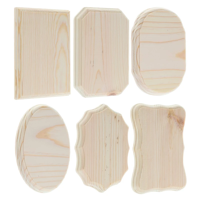 Good Wood by Leisure Arts 5" x 7" Mixed Wood Plaques, 36ct.