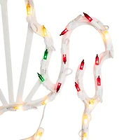 18" Lighted Turkey Thanksgiving Window Silhouette Decoration