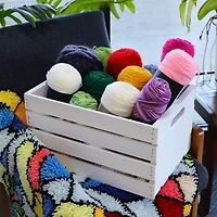 Whitewash Wooden Crate by Make Market®