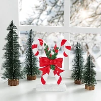 Glitzhome® 10" Christmas Resin Candy Cane Table Decor