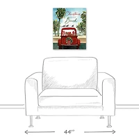 20" Christmas at the Beach Canvas Wall Décor