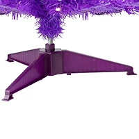 4ft. Pre-Lit Medium Purple Pine Artificial Christmas Tree, Clear Lights