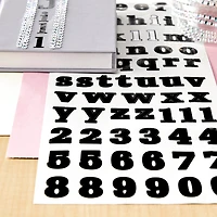 Black Small Font Alphabet Stickers by Recollections™
