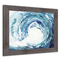 Rip Curl Wave Wall Print in Western Gray Frame