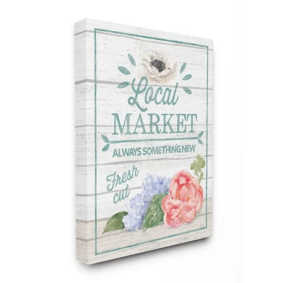 Stupell Industries Local Market Canvas Wall Art